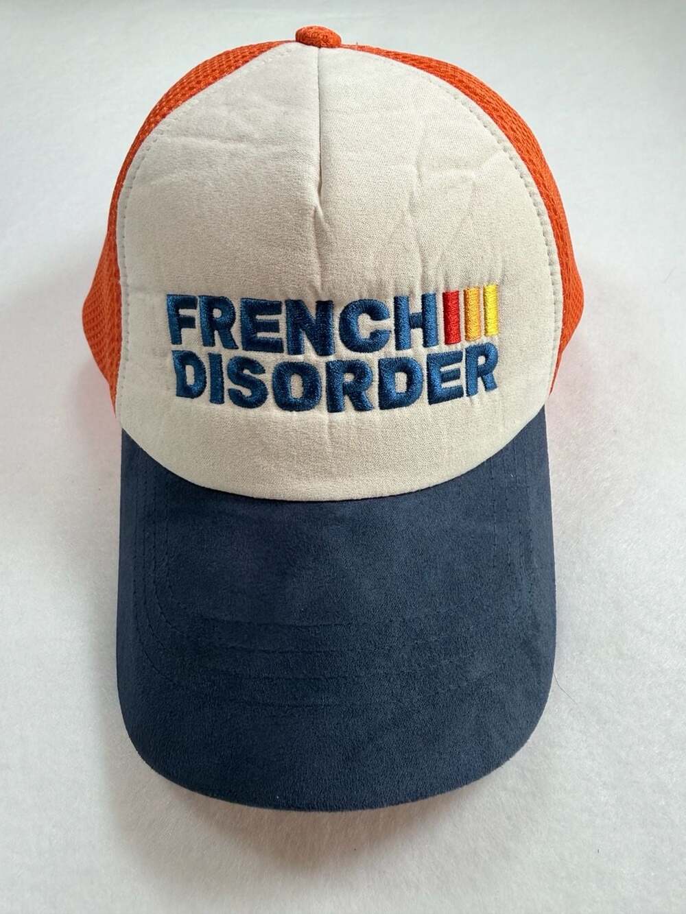 French Disorder Trucker Cap Blue/Cream/Orange